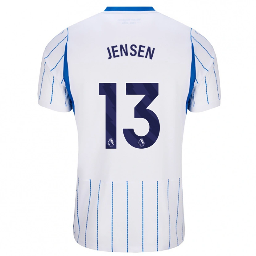 Danxen Heren Sebastian Jensen #13 Hemelsblauw Wit Uitshirt Uittenue 2026/27 T-Shirt België