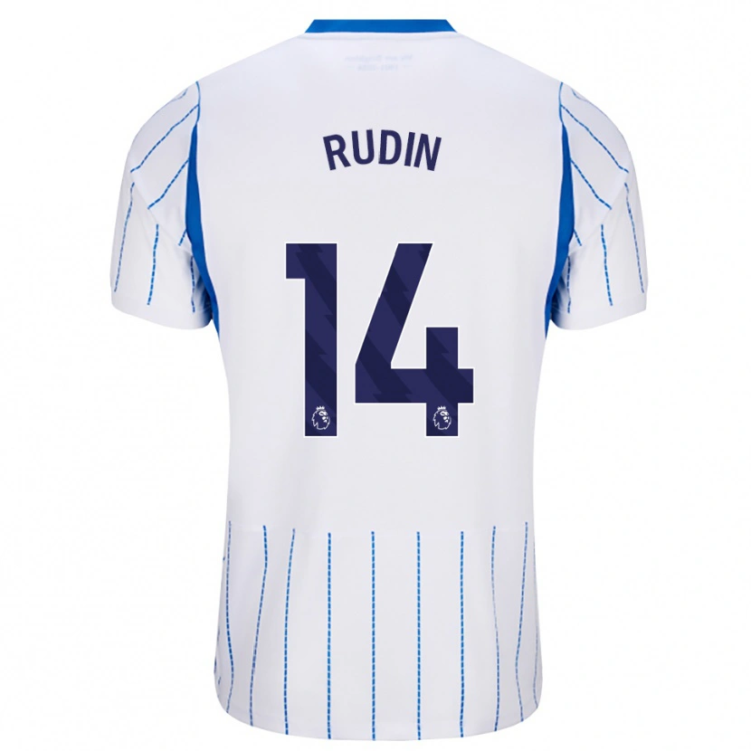 Danxen Heren Daniel Rudin #14 Hemelsblauw Wit Uitshirt Uittenue 2026/27 T-Shirt België