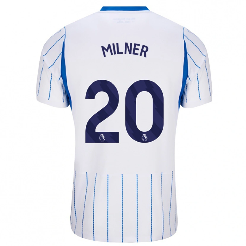 Danxen Heren James Milner #20 Hemelsblauw Wit Uitshirt Uittenue 2026/27 T-Shirt België