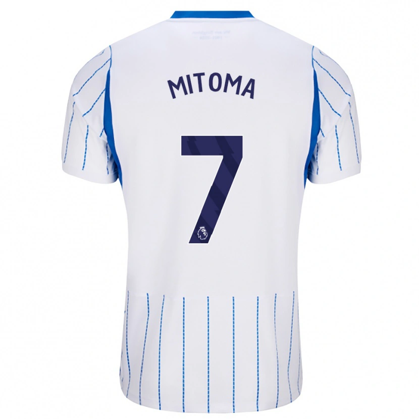 Danxen Heren Kaoru Mitoma #7 Hemelsblauw Wit Uitshirt Uittenue 2026/27 T-Shirt België