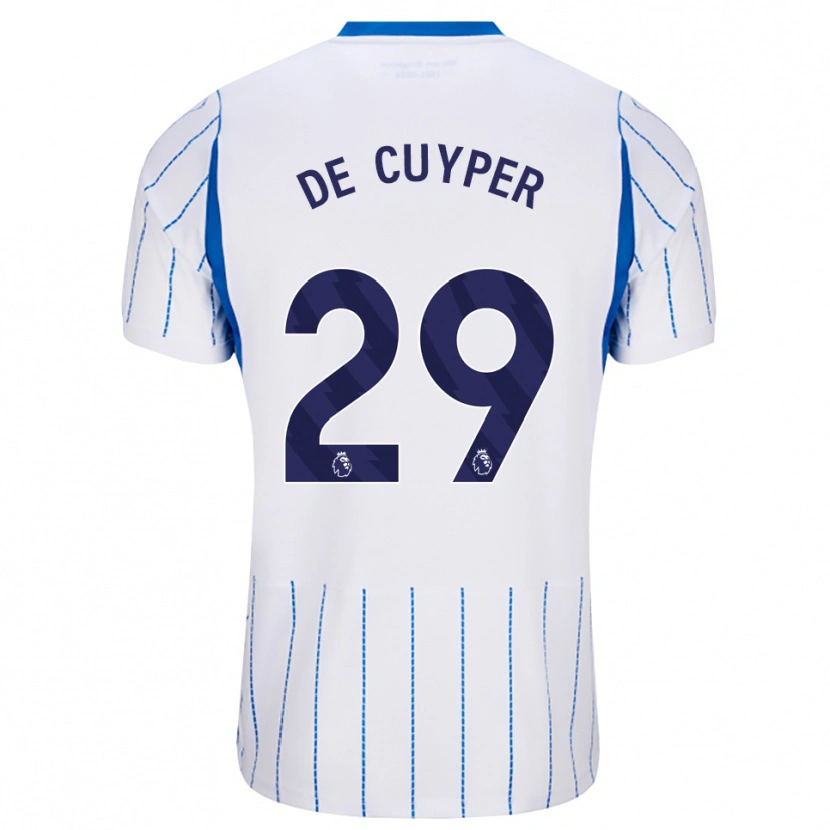 Danxen Heren Maxim De Cuyper #29 Hemelsblauw Wit Uitshirt Uittenue 2026/27 T-Shirt België