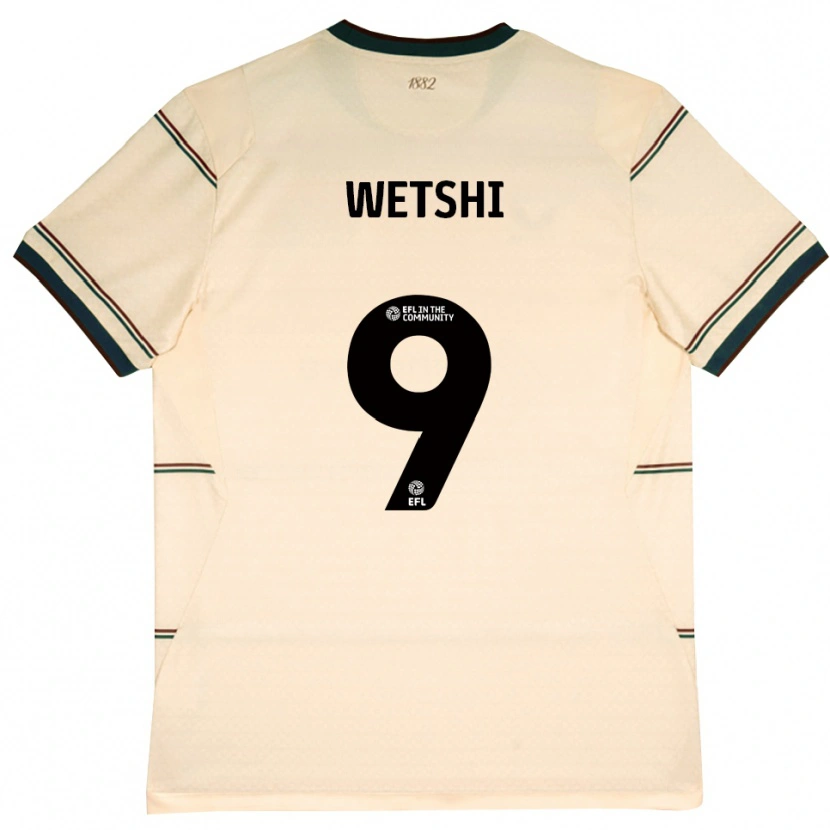 Danxen Heren Benji Wetshi #9 Beige Bordeaux Uitshirt Uittenue 2026/27 T-Shirt België
