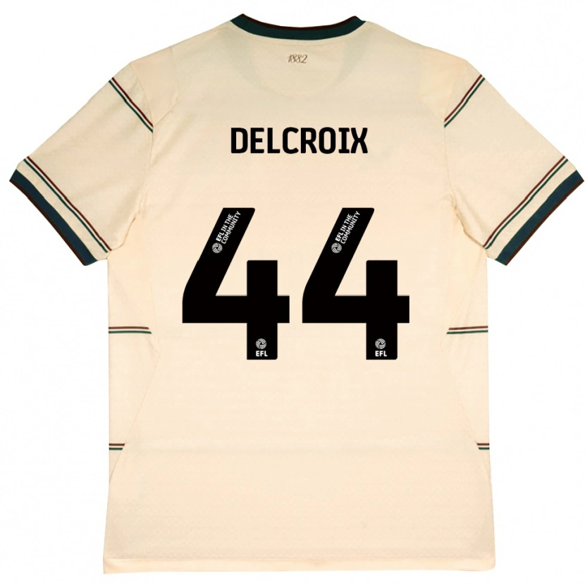 Danxen Heren Hannes Delcroix #44 Beige Bordeaux Uitshirt Uittenue 2026/27 T-Shirt België