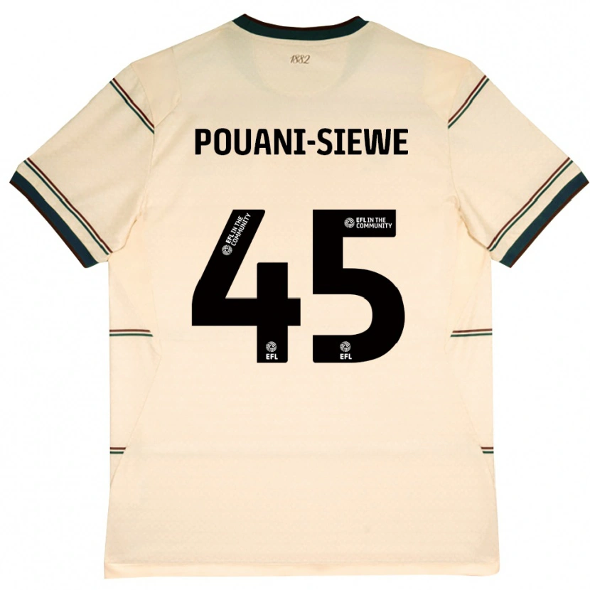 Danxen Heren Brandon Pouani #45 Beige Bordeaux Uitshirt Uittenue 2026/27 T-Shirt België
