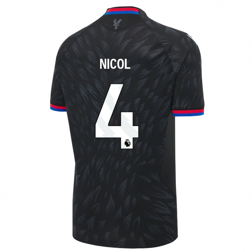 Danxen Heren Leigh Nicol #4 Zwart Blauw Rood Uitshirt Uittenue 2026/27 T-Shirt België
