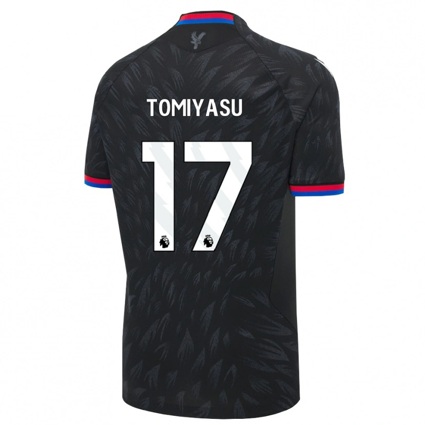 Danxen Heren Takehiro Tomiyasu #17 Zwart Blauw Rood Uitshirt Uittenue 2026/27 T-Shirt België