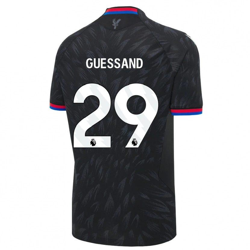 Danxen Heren Evann Guessand #29 Zwart Blauw Rood Uitshirt Uittenue 2026/27 T-Shirt België