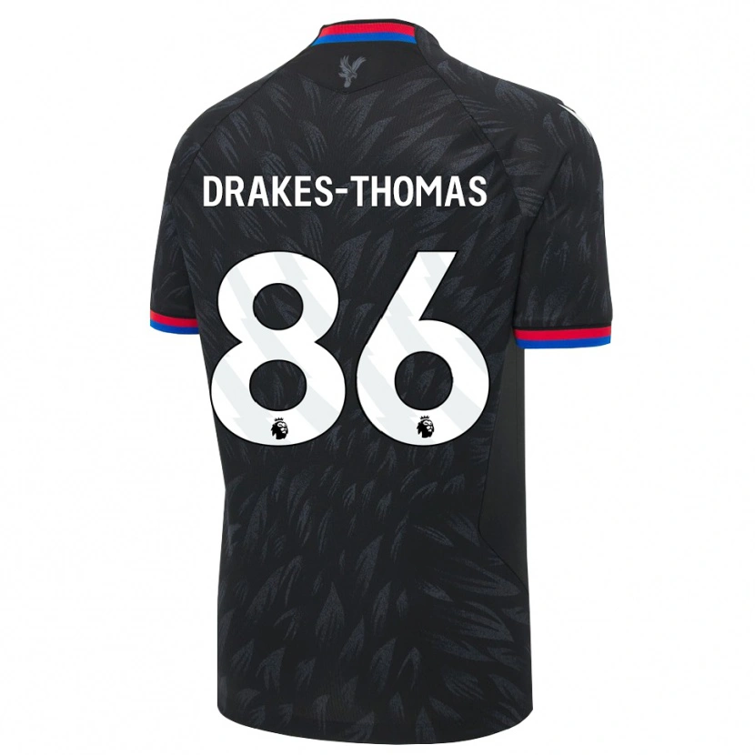 Danxen Heren Joél Drakes-Thomas #86 Zwart Blauw Rood Uitshirt Uittenue 2026/27 T-Shirt België