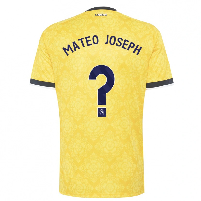 Danxen Heren Mateo Joseph #0 Geel Wit Zwart Uitshirt Uittenue 2026/27 T-Shirt België