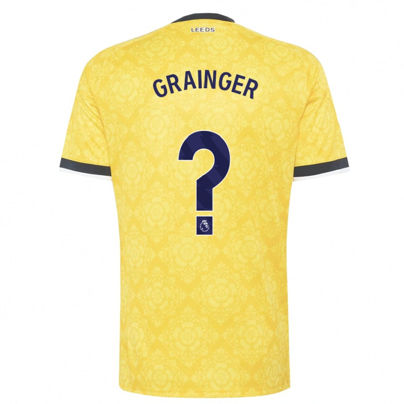 Danxen Heren Owen Grainger #0 Geel Wit Zwart Uitshirt Uittenue 2026/27 T-Shirt België