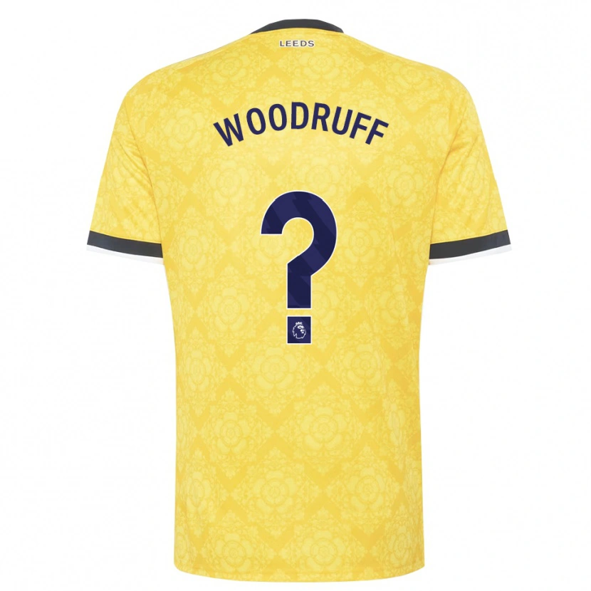 Danxen Heren Amy Woodruff #0 Geel Wit Zwart Uitshirt Uittenue 2026/27 T-Shirt België