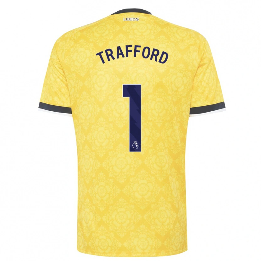 Danxen Heren James Trafford #1 Geel Wit Zwart Uitshirt Uittenue 2026/27 T-Shirt België