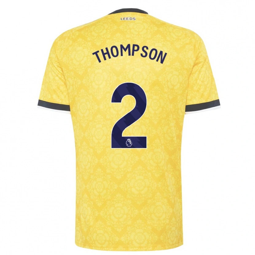 Danxen Heren Aiden Thompson #2 Geel Wit Zwart Uitshirt Uittenue 2026/27 T-Shirt België