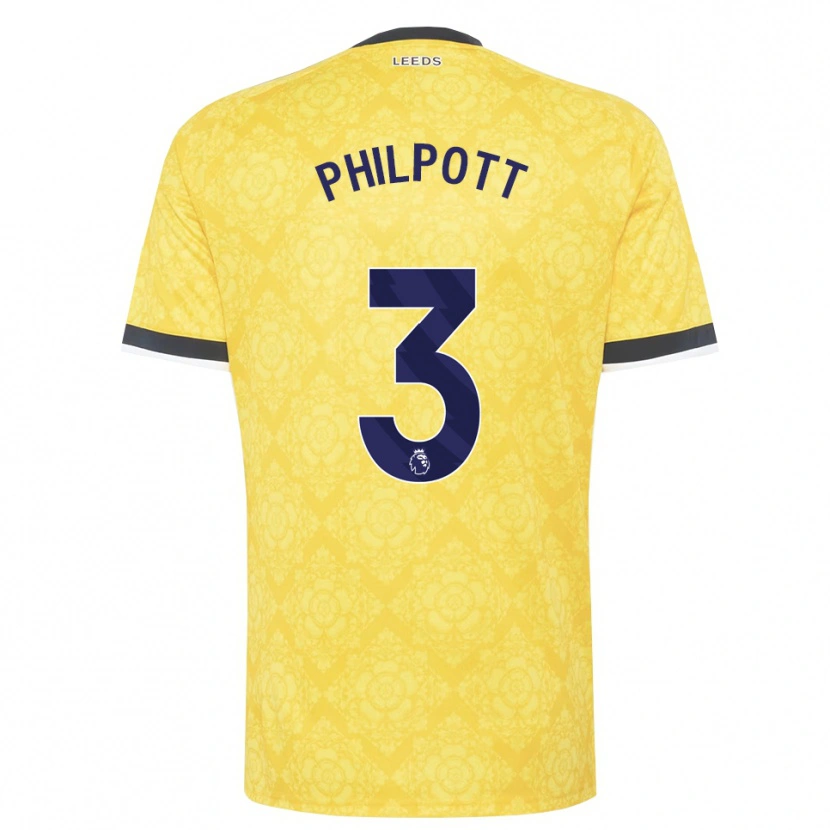 Danxen Heren Louie Philpott #3 Geel Wit Zwart Uitshirt Uittenue 2026/27 T-Shirt België