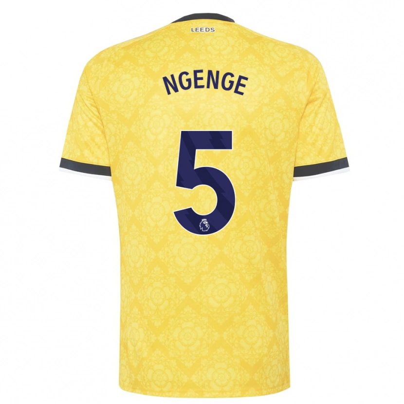 Danxen Heren Leonard Ngenge #5 Geel Wit Zwart Uitshirt Uittenue 2026/27 T-Shirt België