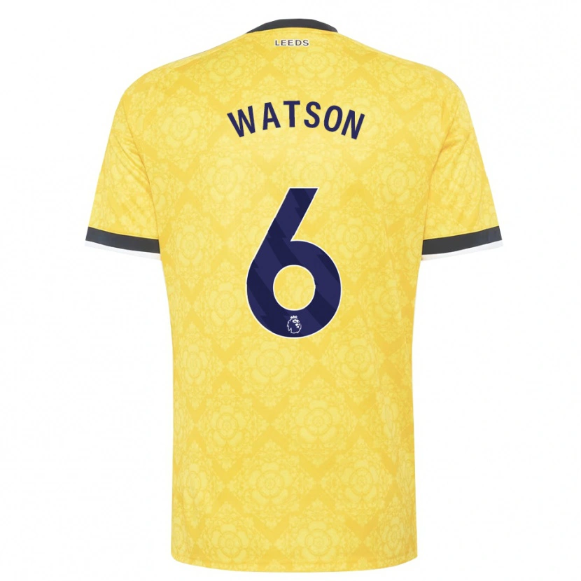 Danxen Heren Jacob Watson #6 Geel Wit Zwart Uitshirt Uittenue 2026/27 T-Shirt België