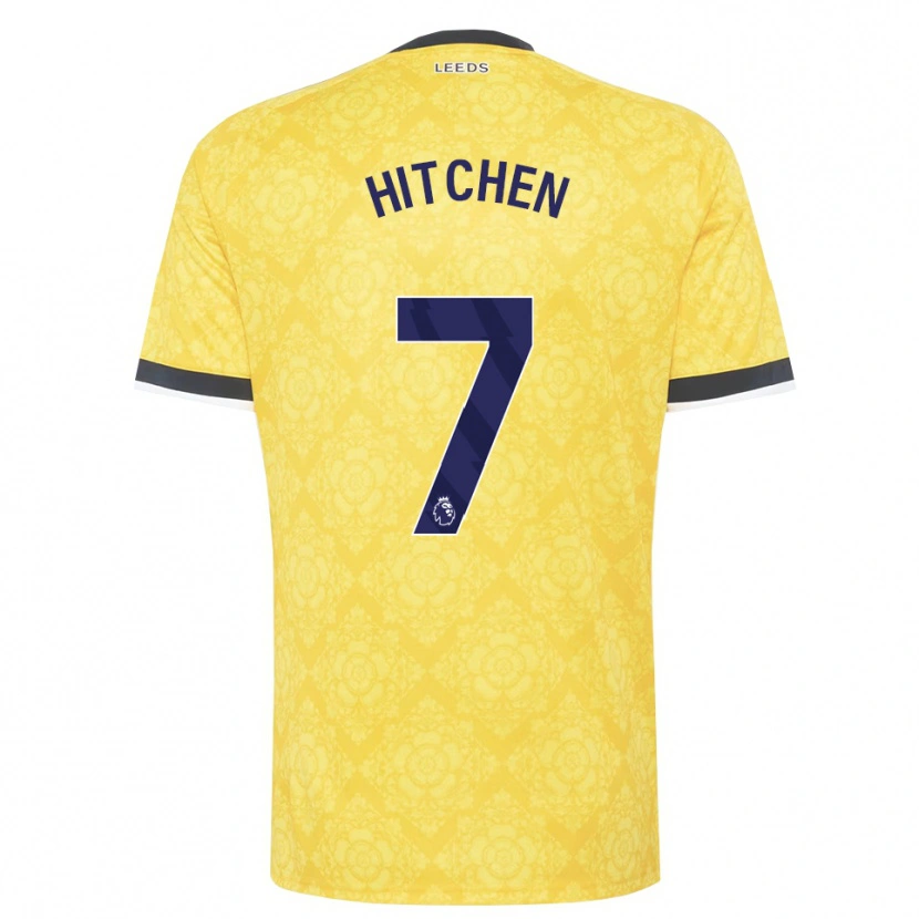 Danxen Heren Zach Hitchen #7 Geel Wit Zwart Uitshirt Uittenue 2026/27 T-Shirt België