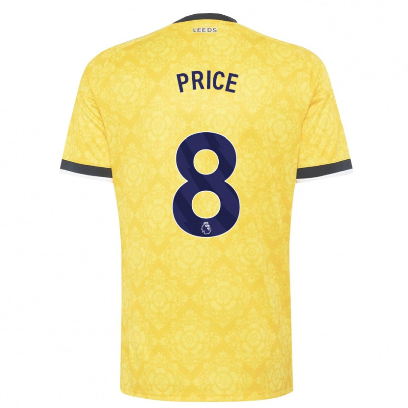 Danxen Heren Leoni Price #8 Geel Wit Zwart Uitshirt Uittenue 2026/27 T-Shirt België