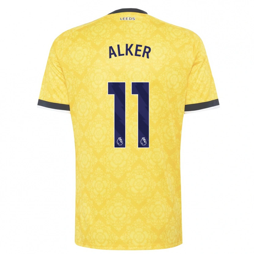 Danxen Heren Samuel Alker #11 Geel Wit Zwart Uitshirt Uittenue 2026/27 T-Shirt België