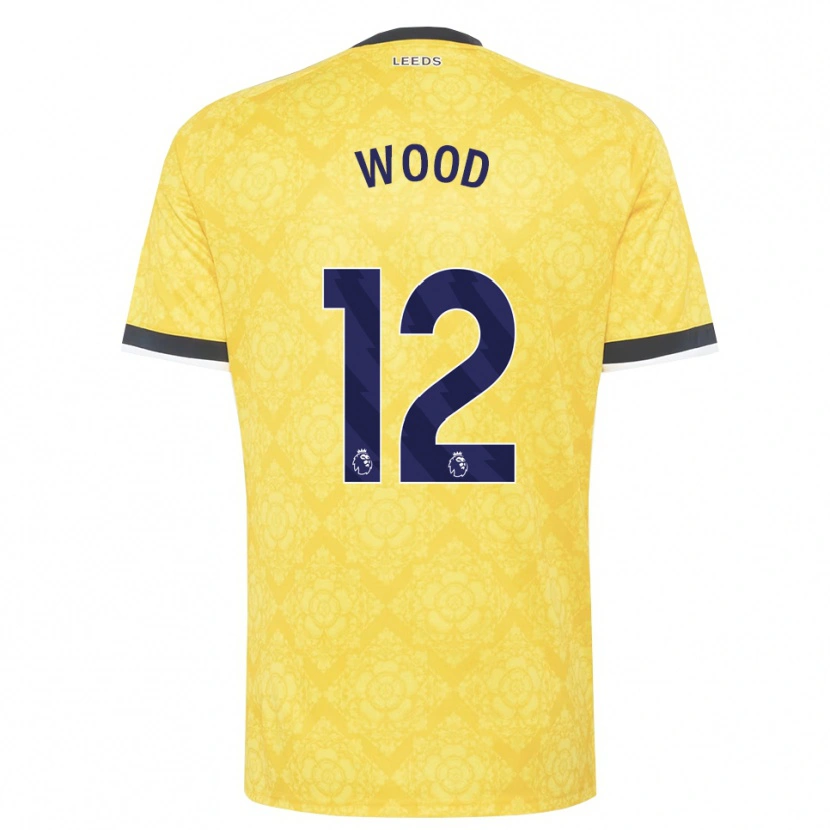 Danxen Heren Oliver Wood #12 Geel Wit Zwart Uitshirt Uittenue 2026/27 T-Shirt België
