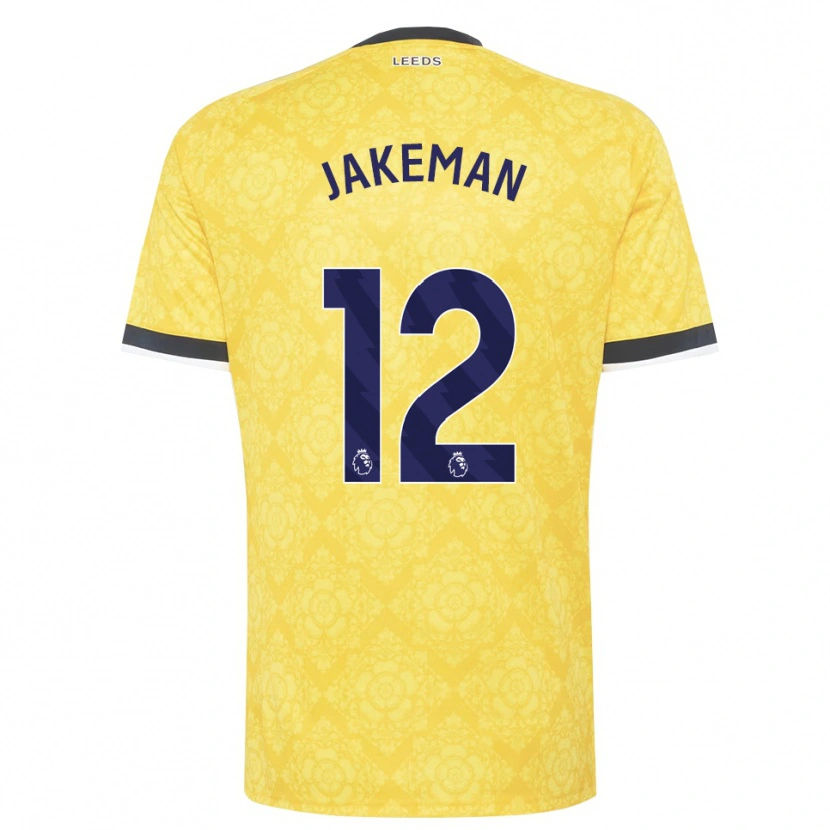 Danxen Heren Harriet Jakeman #12 Geel Wit Zwart Uitshirt Uittenue 2026/27 T-Shirt België