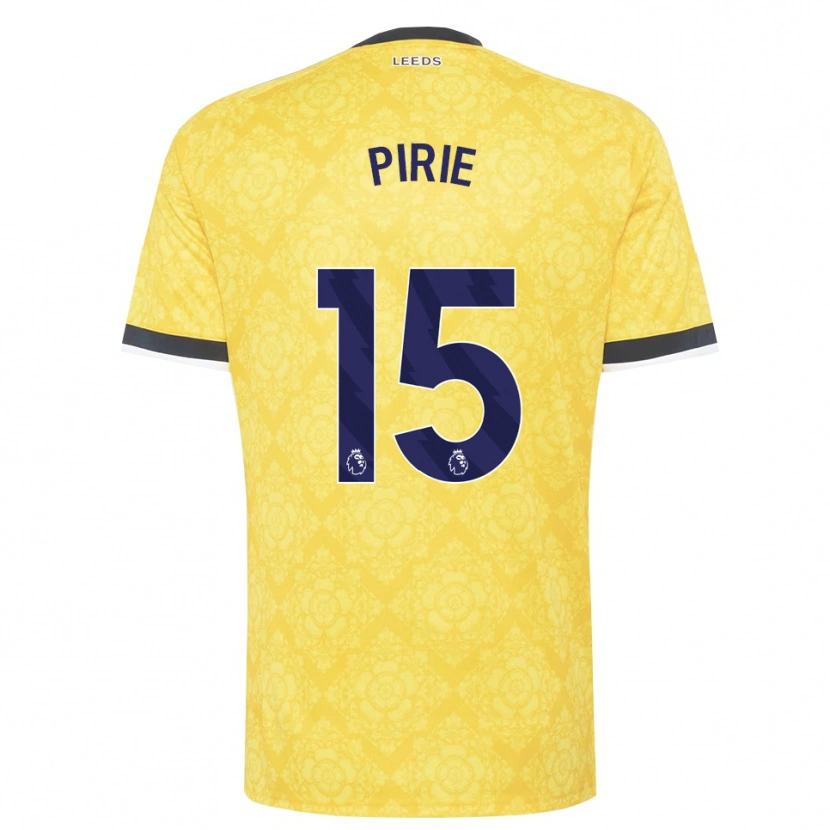 Danxen Heren Lewis Pirie #15 Geel Wit Zwart Uitshirt Uittenue 2026/27 T-Shirt België