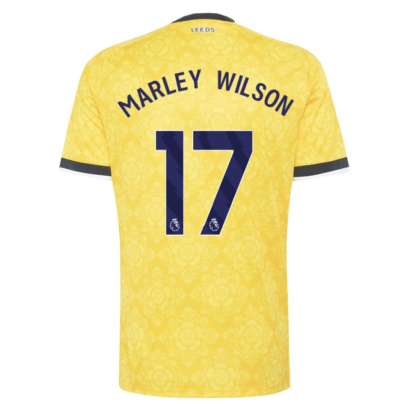 Danxen Heren Marley Wilson #17 Geel Wit Zwart Uitshirt Uittenue 2026/27 T-Shirt België