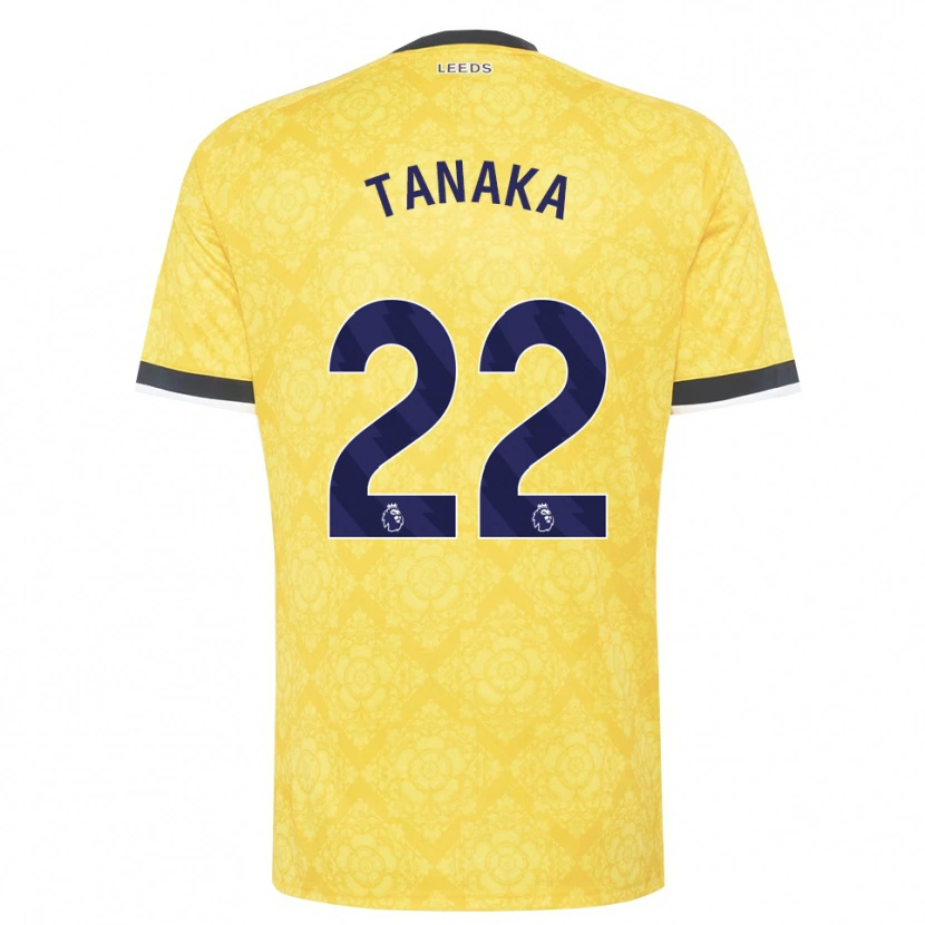 Danxen Heren Ao Tanaka #22 Geel Wit Zwart Uitshirt Uittenue 2026/27 T-Shirt België