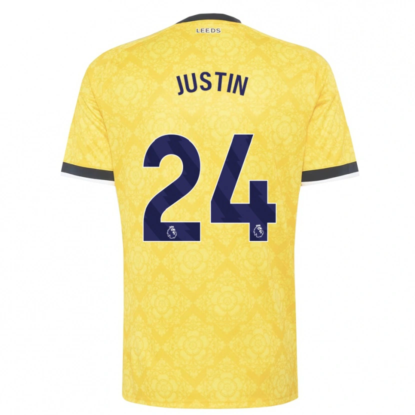 Danxen Heren James Justin #24 Geel Wit Zwart Uitshirt Uittenue 2026/27 T-Shirt België
