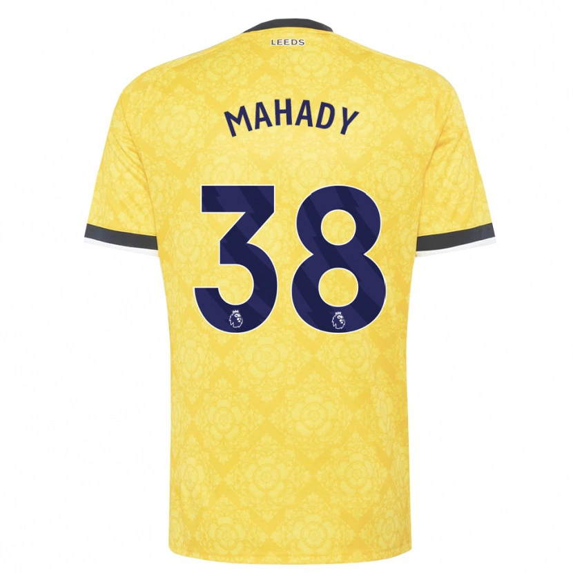 Danxen Heren Rory Mahady #38 Geel Wit Zwart Uitshirt Uittenue 2026/27 T-Shirt België