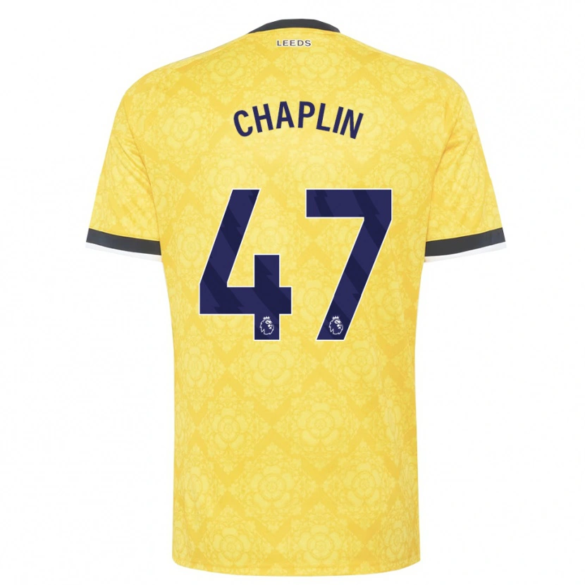 Danxen Heren Rhys Chadwick #47 Geel Wit Zwart Uitshirt Uittenue 2026/27 T-Shirt België