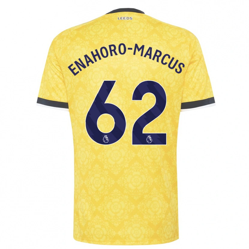 Danxen Heren Louis Enahoro-Marcus #62 Geel Wit Zwart Uitshirt Uittenue 2026/27 T-Shirt België