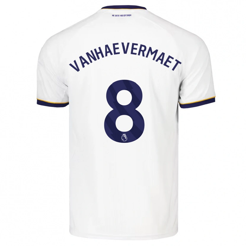 Danxen Heren Justine Vanhaevermaet #8 Middernachtblauw Wit Geel Uitshirt Uittenue 2026/27 T-Shirt België