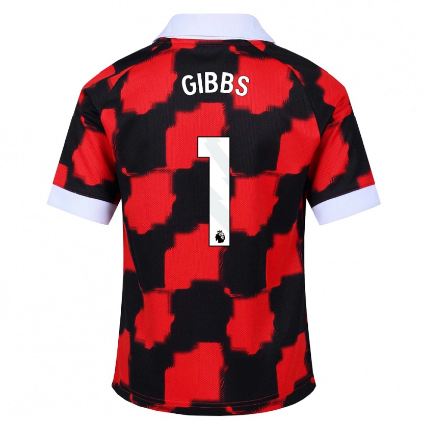 Danxen Heren Frankie Gibbs #1 Rood Wit Zwart Uitshirt Uittenue 2026/27 T-Shirt België