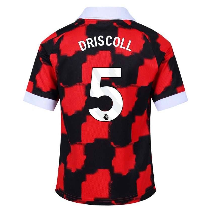 Danxen Heren Teddy Driscoll #5 Rood Wit Zwart Uitshirt Uittenue 2026/27 T-Shirt België