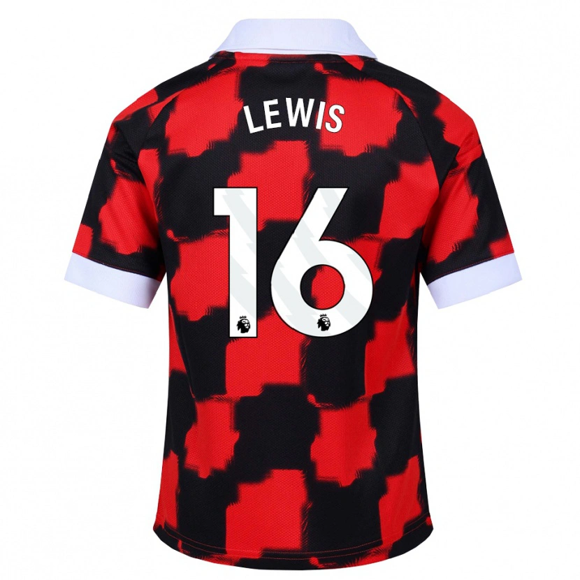 Danxen Heren Milla Lewis #16 Rood Wit Zwart Uitshirt Uittenue 2026/27 T-Shirt België