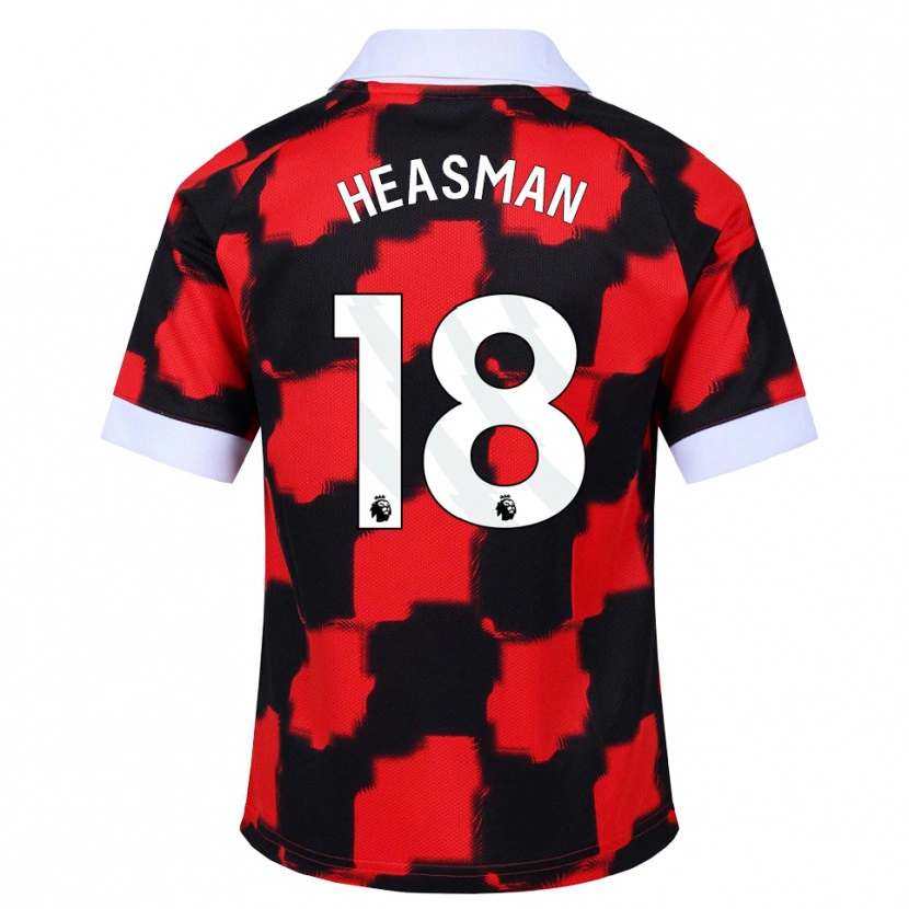 Danxen Heren Georgia Heasman #18 Rood Wit Zwart Uitshirt Uittenue 2026/27 T-Shirt België
