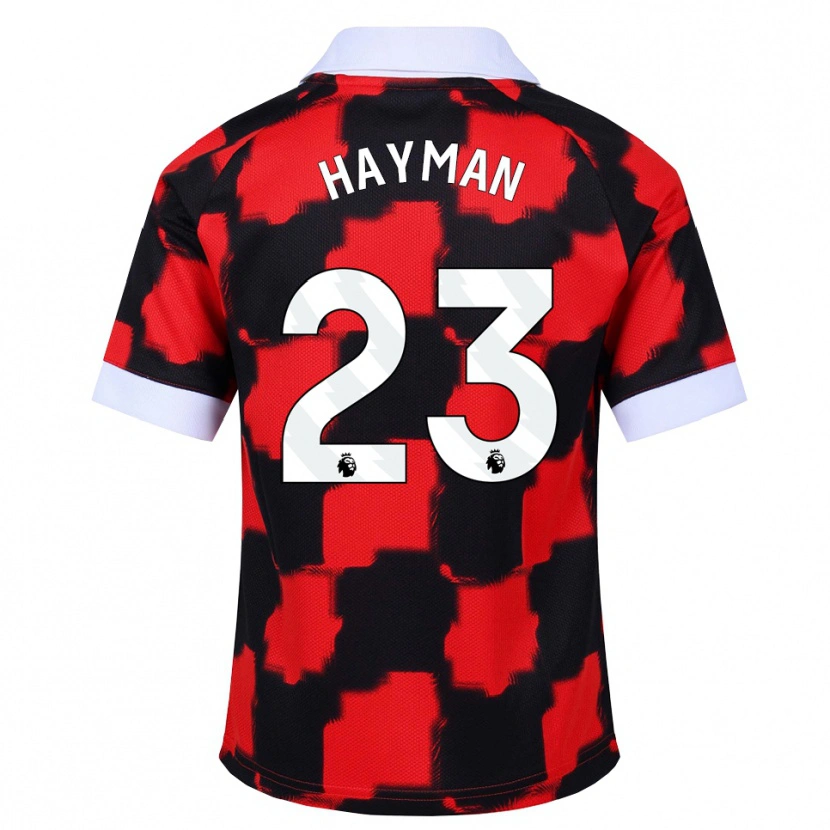 Danxen Heren Alex Hayman #23 Rood Wit Zwart Uitshirt Uittenue 2026/27 T-Shirt België