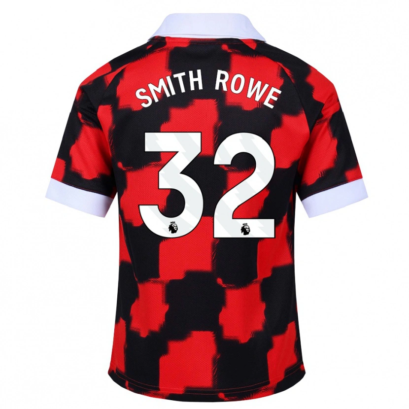 Danxen Heren Emile Smith Rowe #32 Rood Wit Zwart Uitshirt Uittenue 2026/27 T-Shirt België