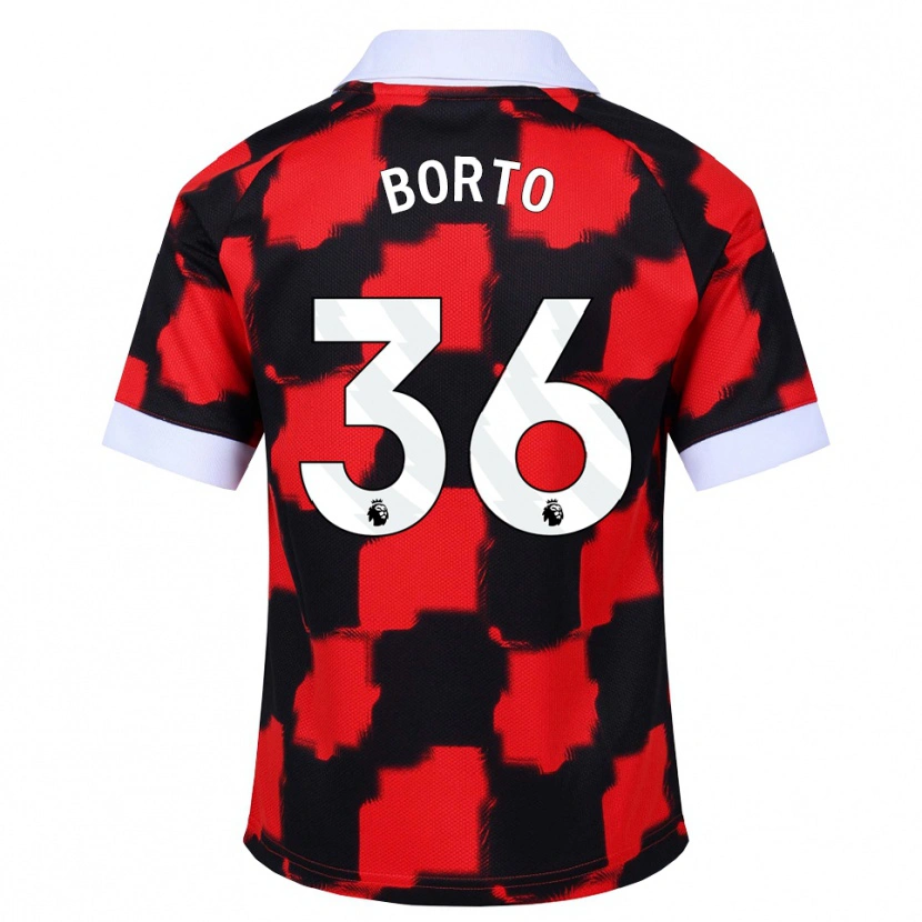 Danxen Heren Alex Borto #36 Rood Wit Zwart Uitshirt Uittenue 2026/27 T-Shirt België