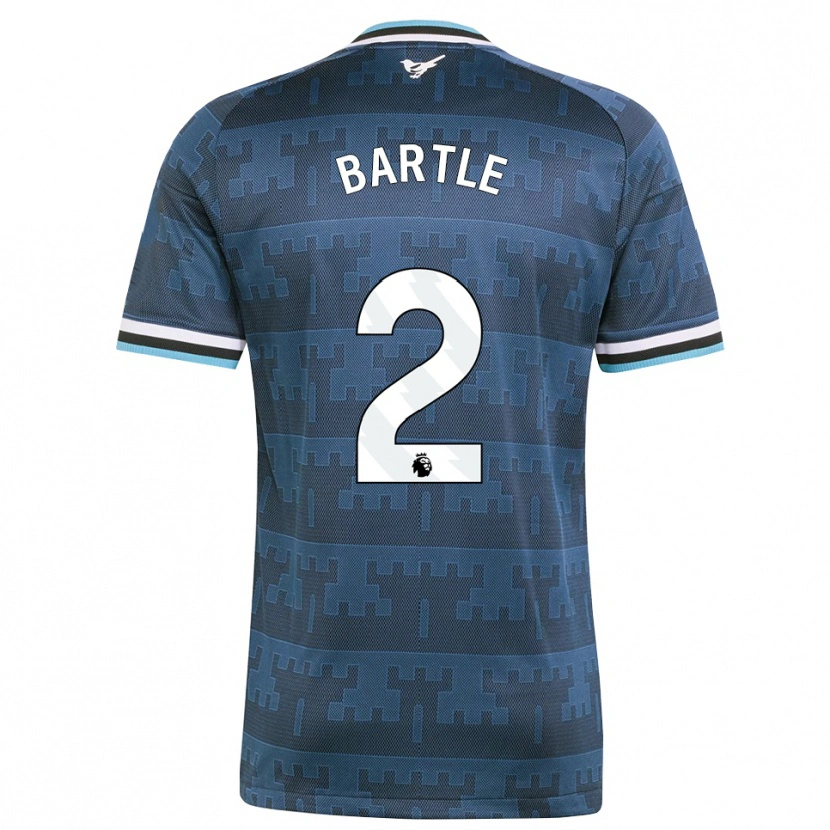 Danxen Heren Jodie Bartle #2 Geel Zwart Blauw Uitshirt Uittenue 2026/27 T-Shirt België