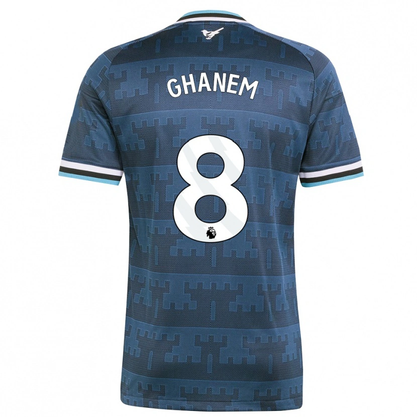 Danxen Heren Muawiya Ghanem #8 Geel Zwart Blauw Uitshirt Uittenue 2026/27 T-Shirt België