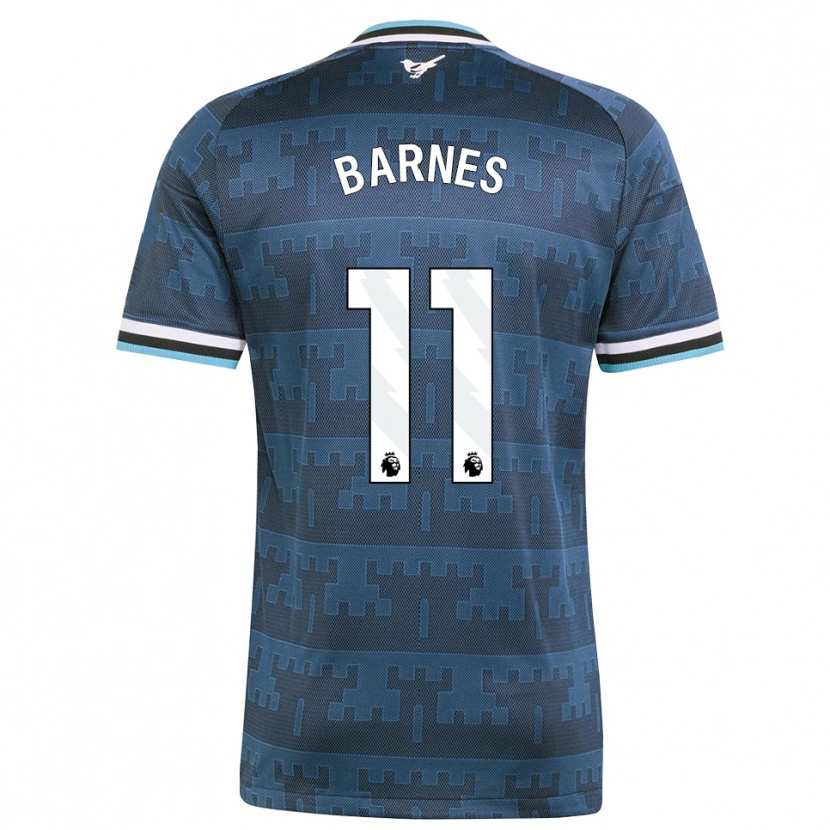 Danxen Heren Harvey Barnes #11 Geel Zwart Blauw Uitshirt Uittenue 2026/27 T-Shirt België