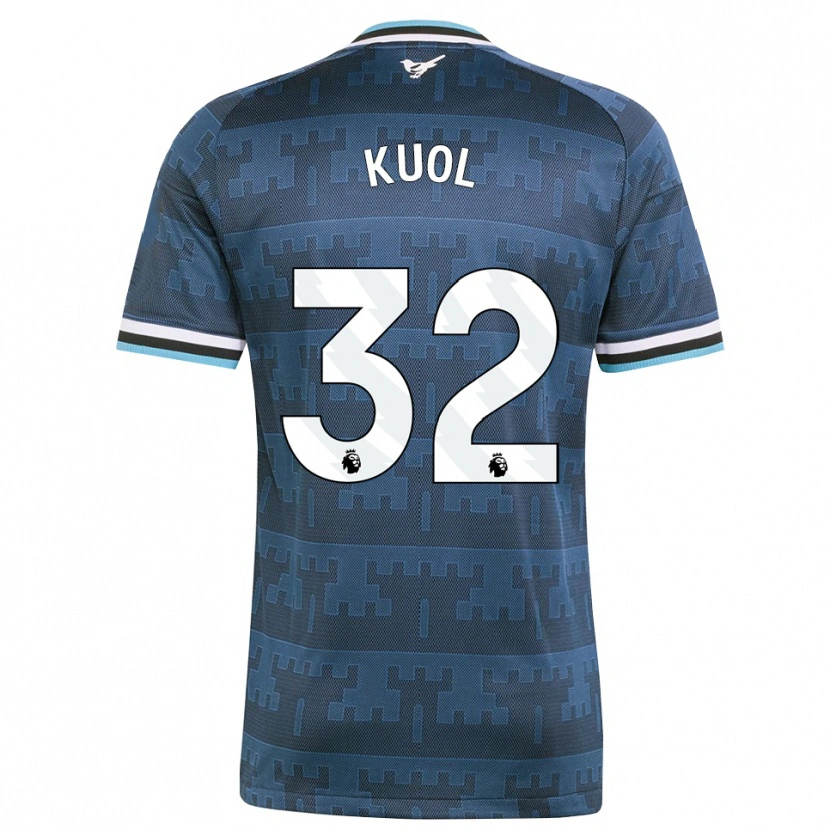 Danxen Heren Garang Kuol #32 Geel Zwart Blauw Uitshirt Uittenue 2026/27 T-Shirt België