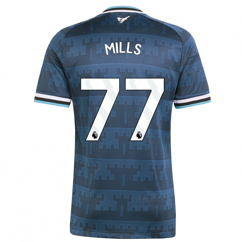 Danxen Heren Michael Mills #77 Geel Zwart Blauw Uitshirt Uittenue 2026/27 T-Shirt België