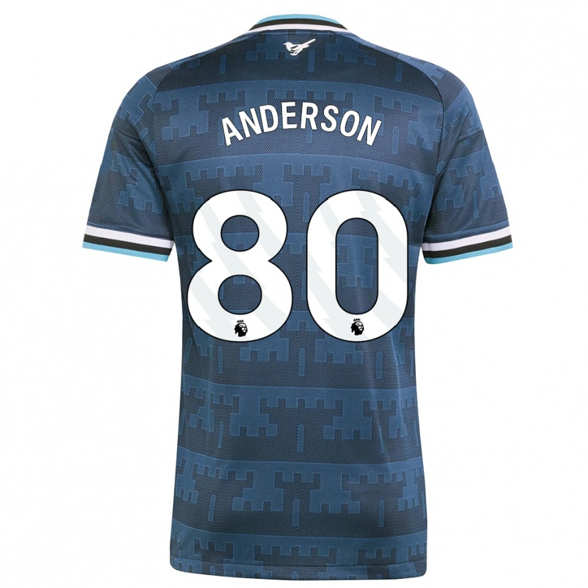 Danxen Heren Will Anderson #80 Geel Zwart Blauw Uitshirt Uittenue 2026/27 T-Shirt België