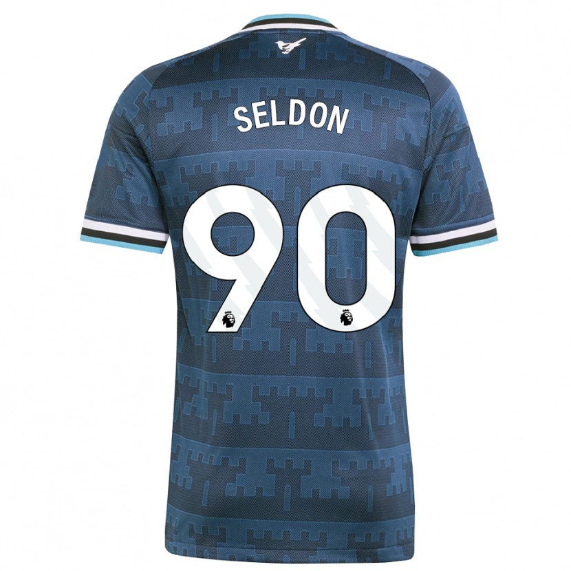 Danxen Heren Alfie Seldon #90 Geel Zwart Blauw Uitshirt Uittenue 2026/27 T-Shirt België