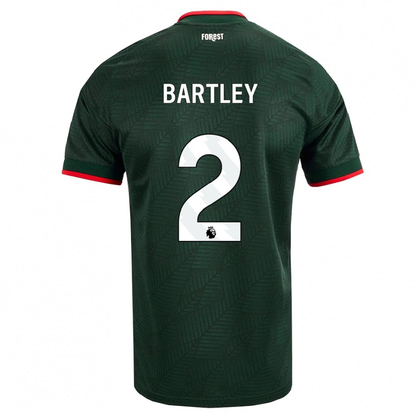 Danxen Heren Okello Bartley #2 Donkergroen Rood Uitshirt Uittenue 2026/27 T-Shirt België