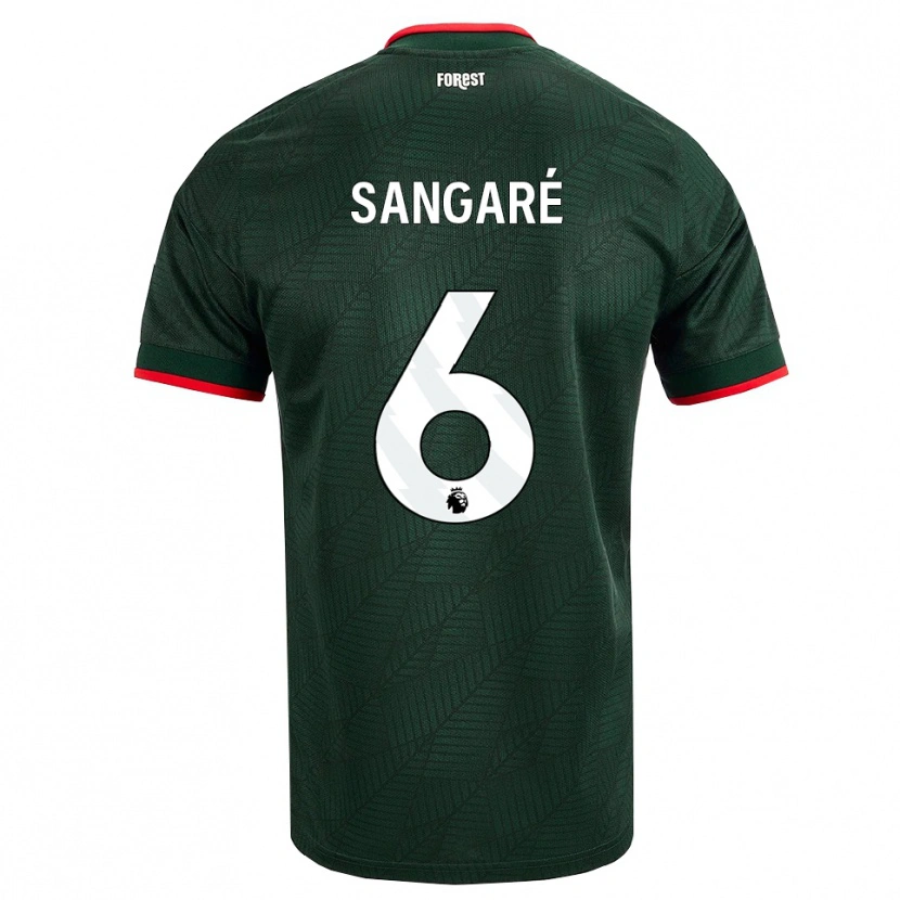 Danxen Heren Ibrahim Sangaré #6 Donkergroen Rood Uitshirt Uittenue 2026/27 T-Shirt België