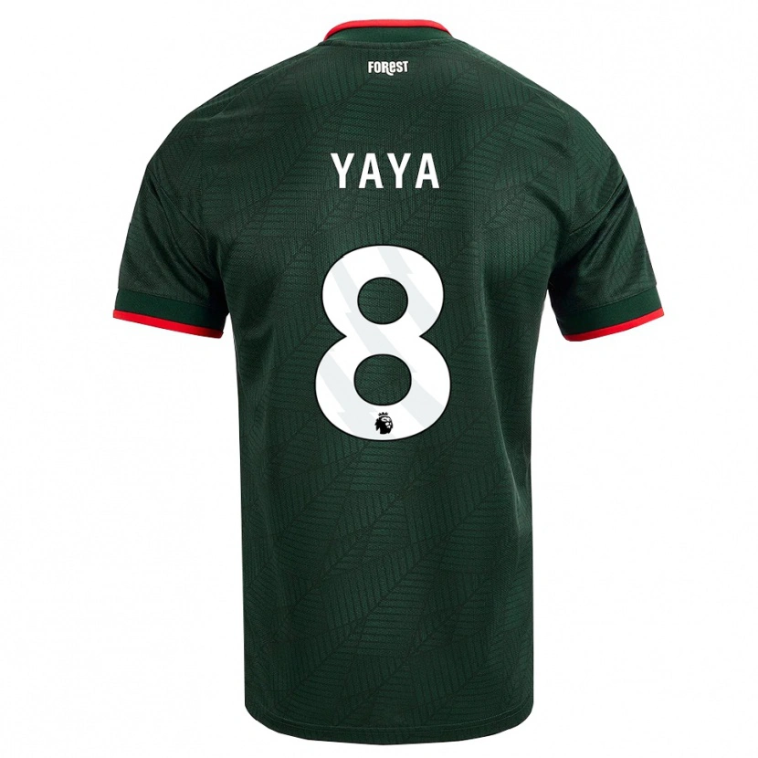 Danxen Heren Cherif Yaya #8 Donkergroen Rood Uitshirt Uittenue 2026/27 T-Shirt België